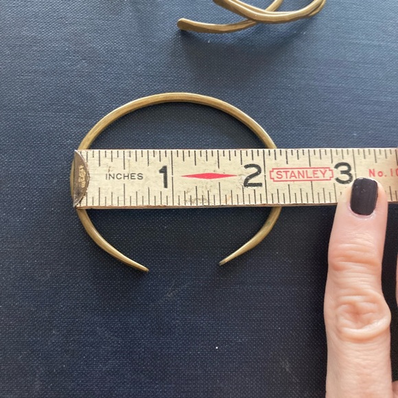 Set of four brass bangles - small wrists - Picture 5 of 7